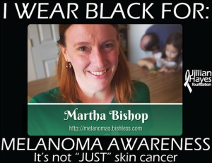I wear black for Martha